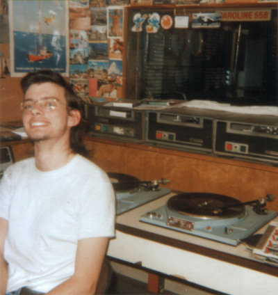 Andy Burnham, as Andy Parka on Radio Caroline in 1989